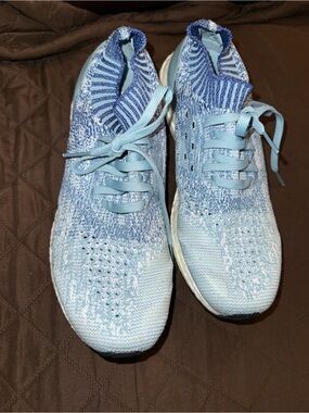 Adidas UltraBoost Uncaged sneakers in the 'Active Blue' colorway. 